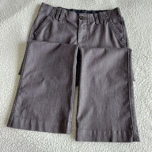 Lee Pants, Wide Leg, Grey, 8 Petite